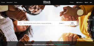 Snímek obrazovky iStock
