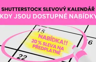Kalendář nabídek Shutterstocku