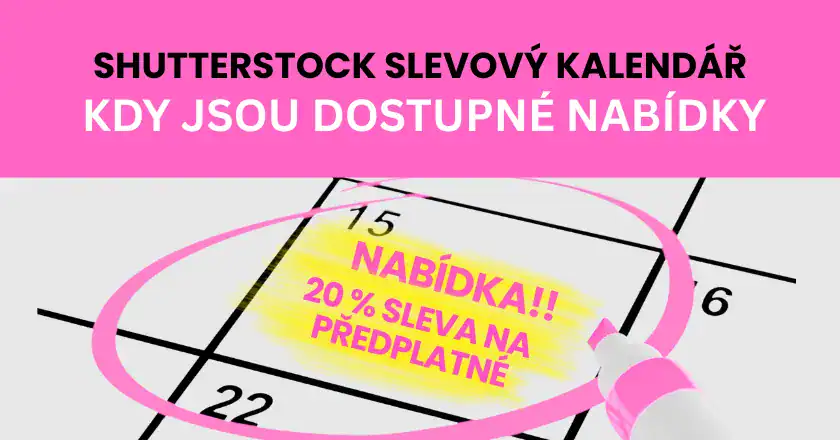 Kalendář nabídek Shutterstocku