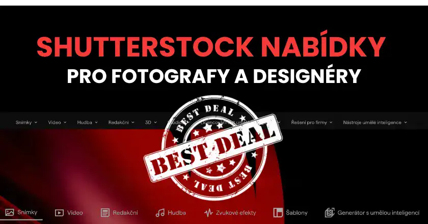 Shutterstock nabídky pro fotografy a designéry