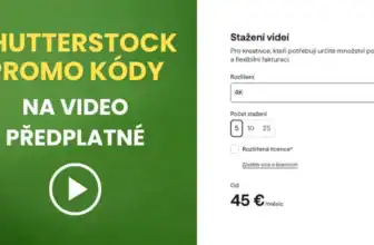 Shutterstock promo kódy na video předplatné