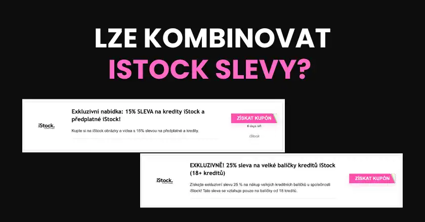 Slevy na iStock nelze kombinovat