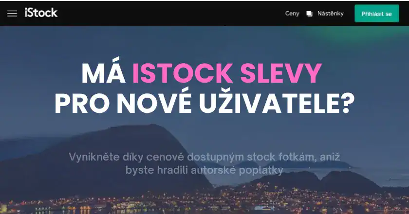 Slevy na iStock pro nové uživatele