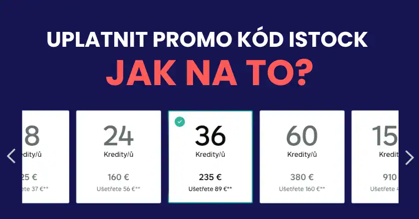 Uplatnit promo kód iStock